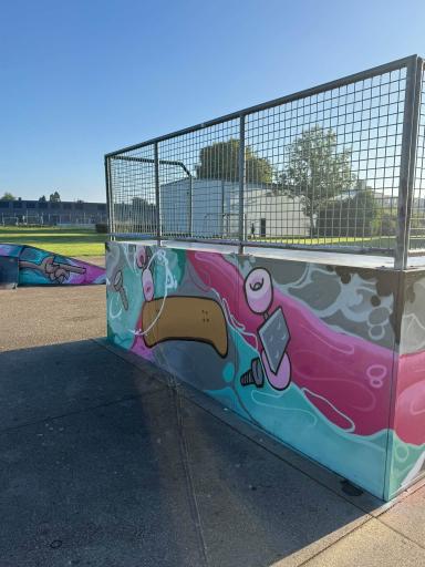 Foto 2 van 5 bij het verslag van Graffiti op skatebaan park Rosendael